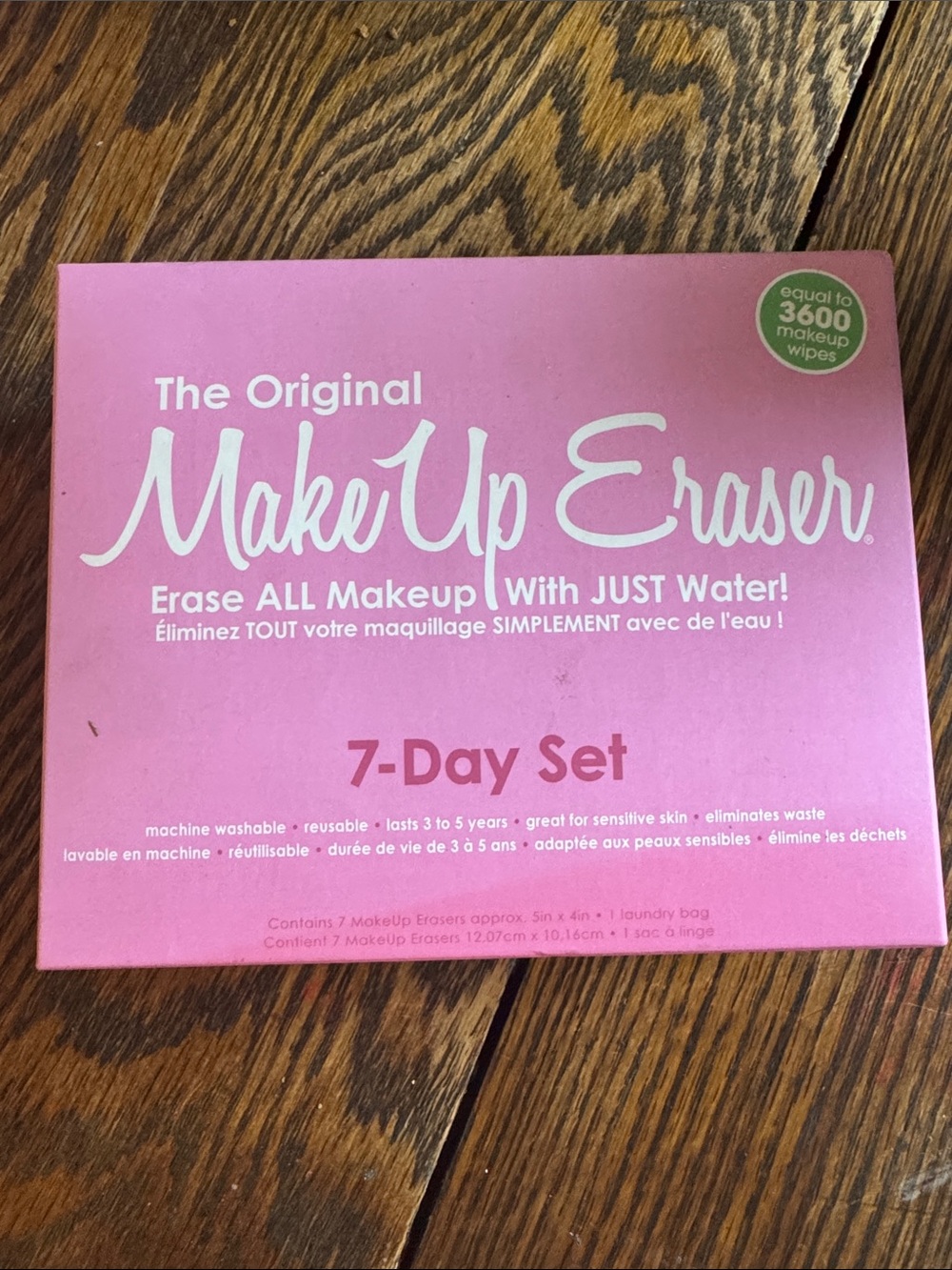 MakeUp Eraser Pink 7-Day Set Reusable Makeup Removal Cloths